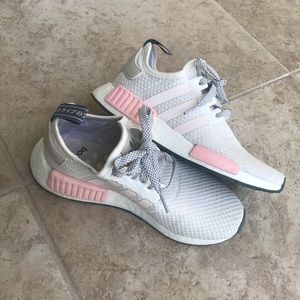 White NMD Adidas Sneakers Reflective-NEVER WORN